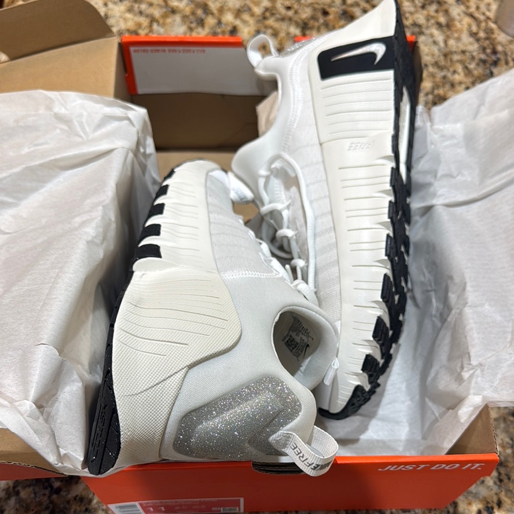 Nike White and Black Athletic Shoes